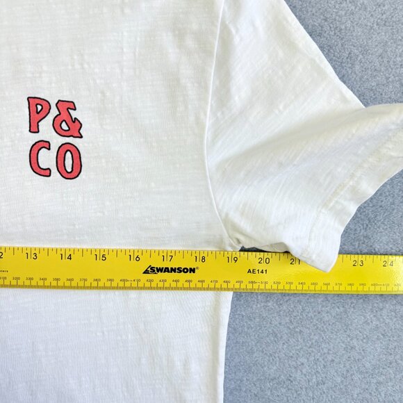 P&CO Romance Ain’t Dead Tee White Extra Small Skeleton Graphic T-Shirt - Picture 10 of 10